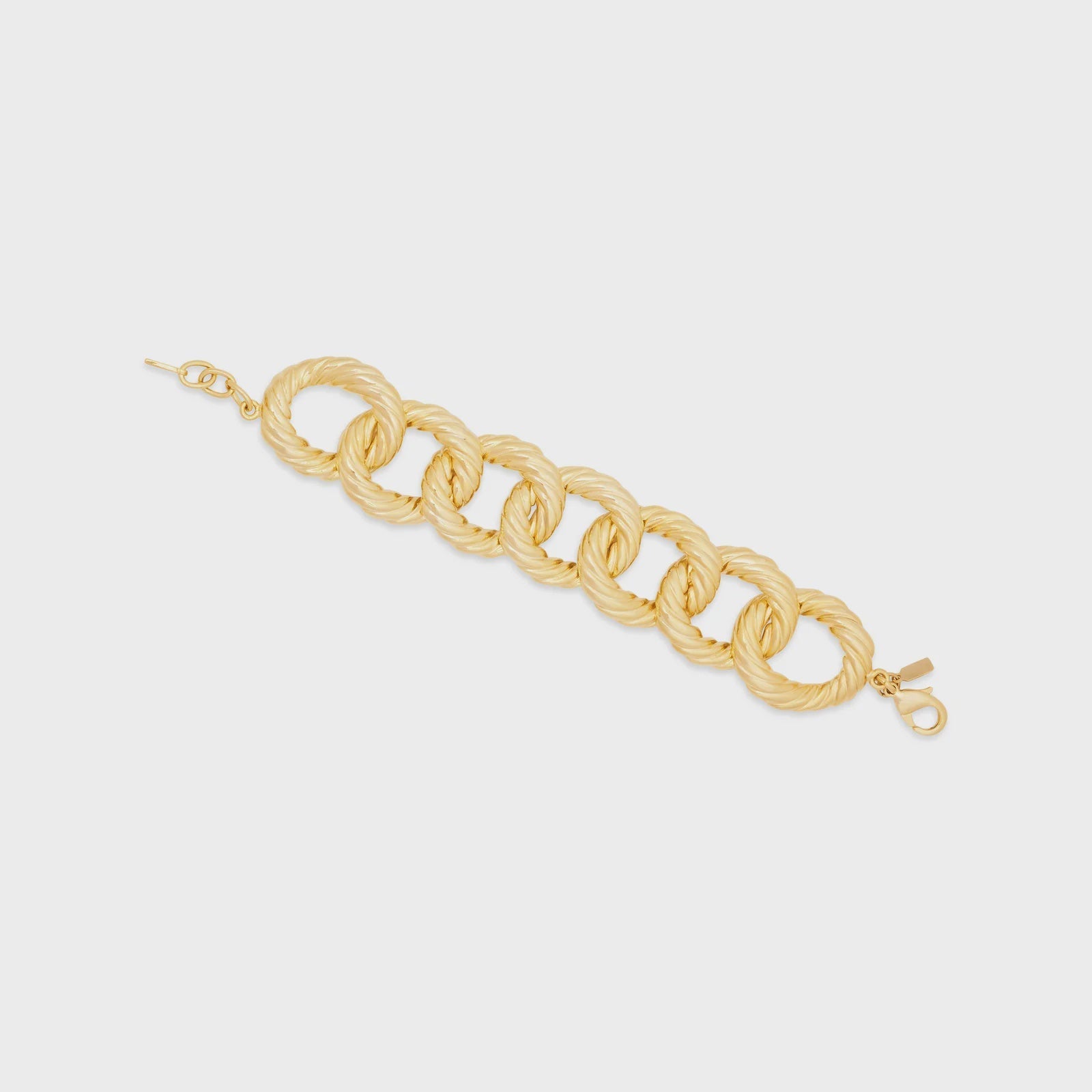 Gold Twist Links Bracelet