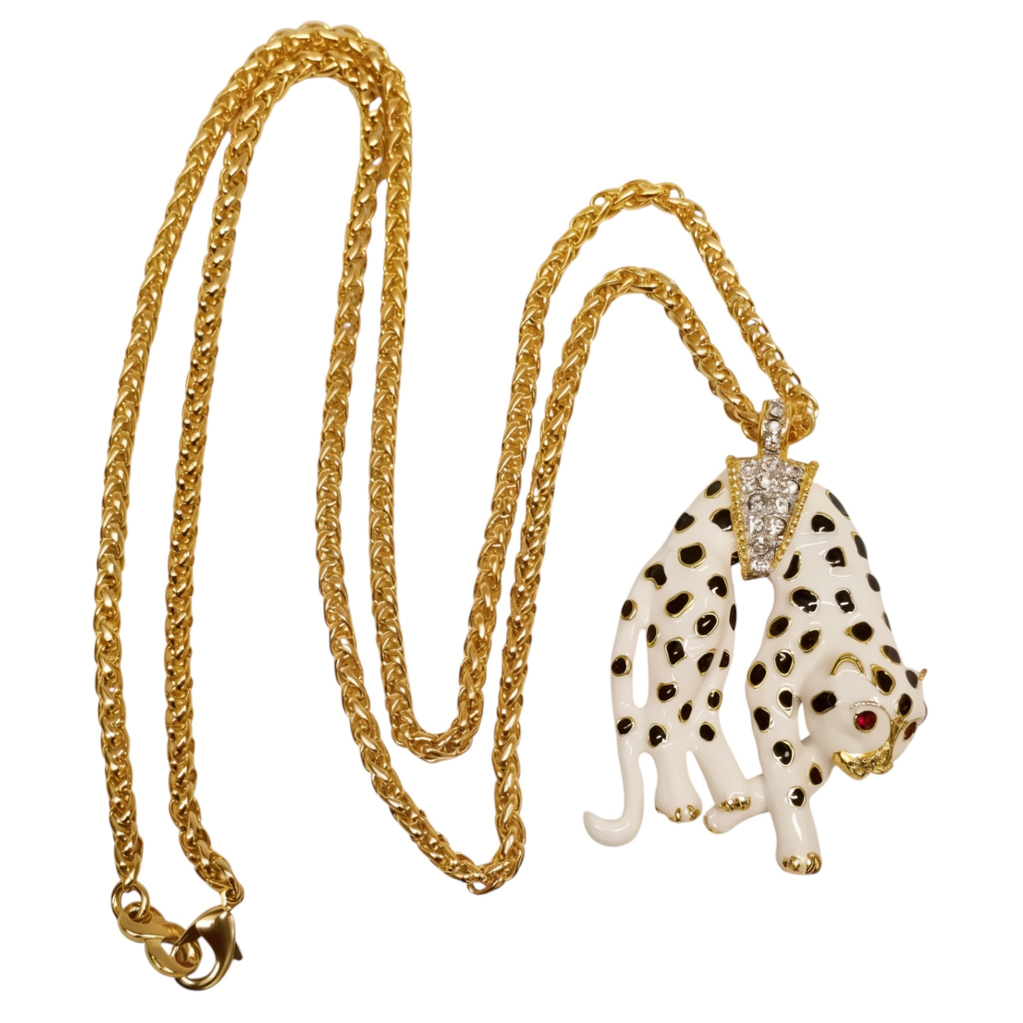 30" Gold Chain w/ Panther