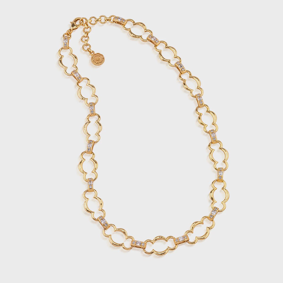 Maharani Grande Chain Necklace 17"+2" / Clear Cubic Zirconia