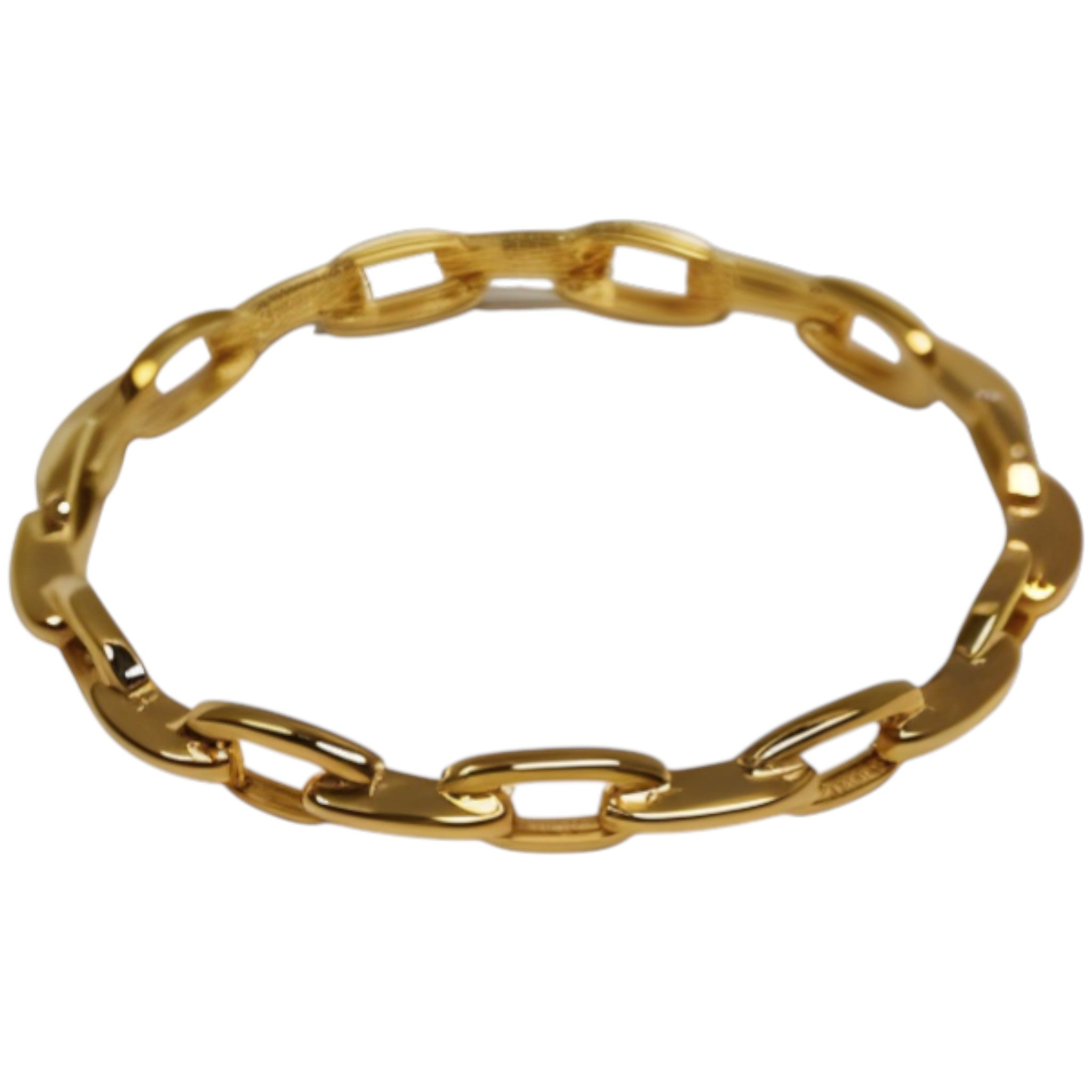 Polished Gold Link Bangle
