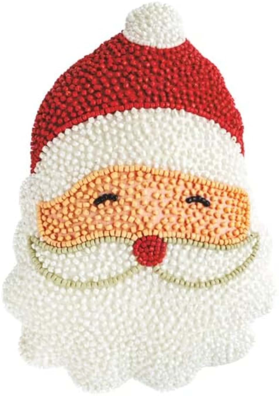 Santa Beaded Pillow