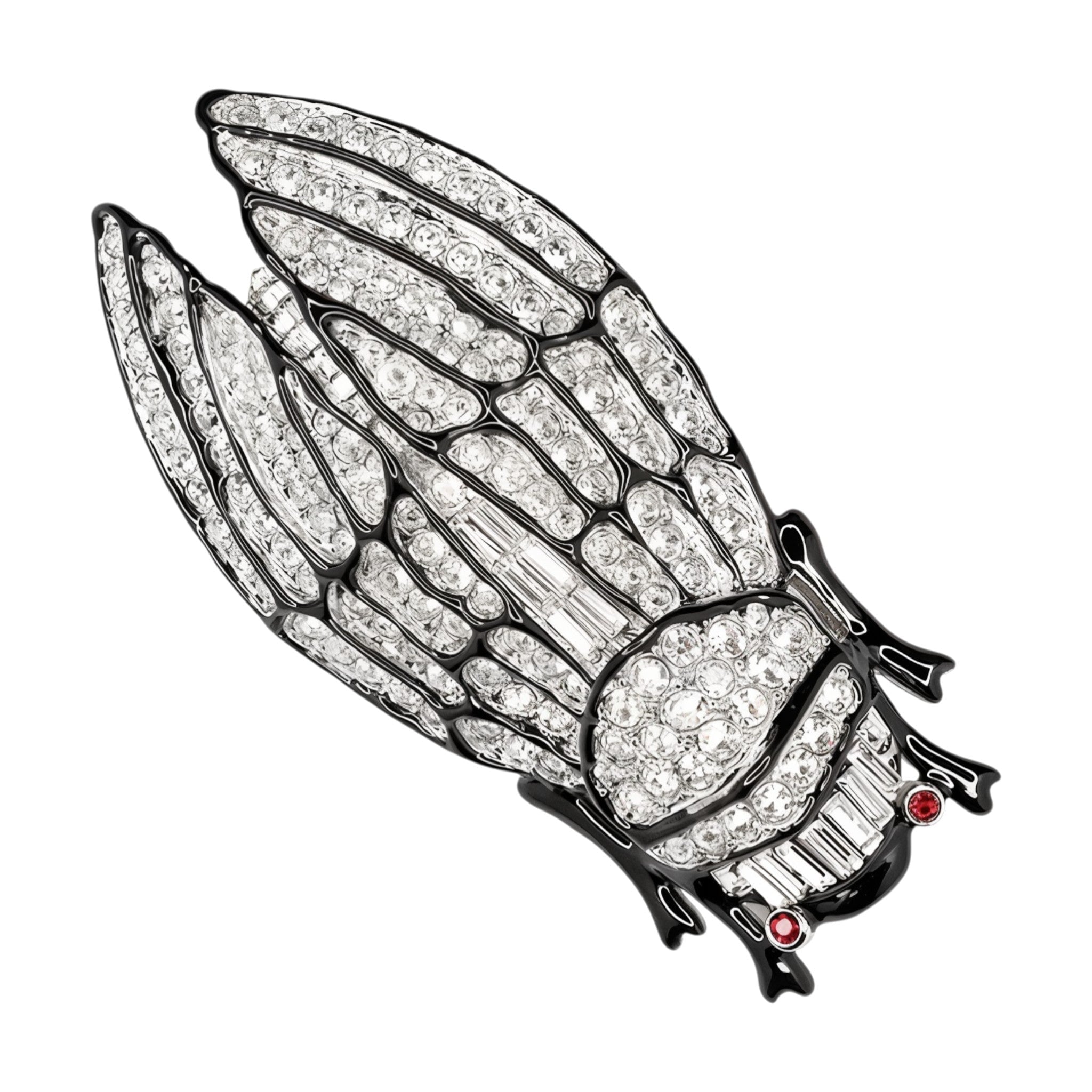 Crystal Cicada Pin