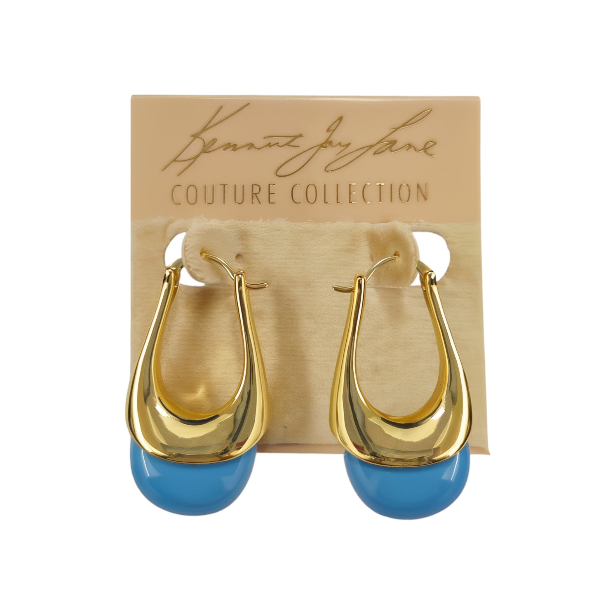 1.5" Gold & Turquoise Bridge Drop Earring