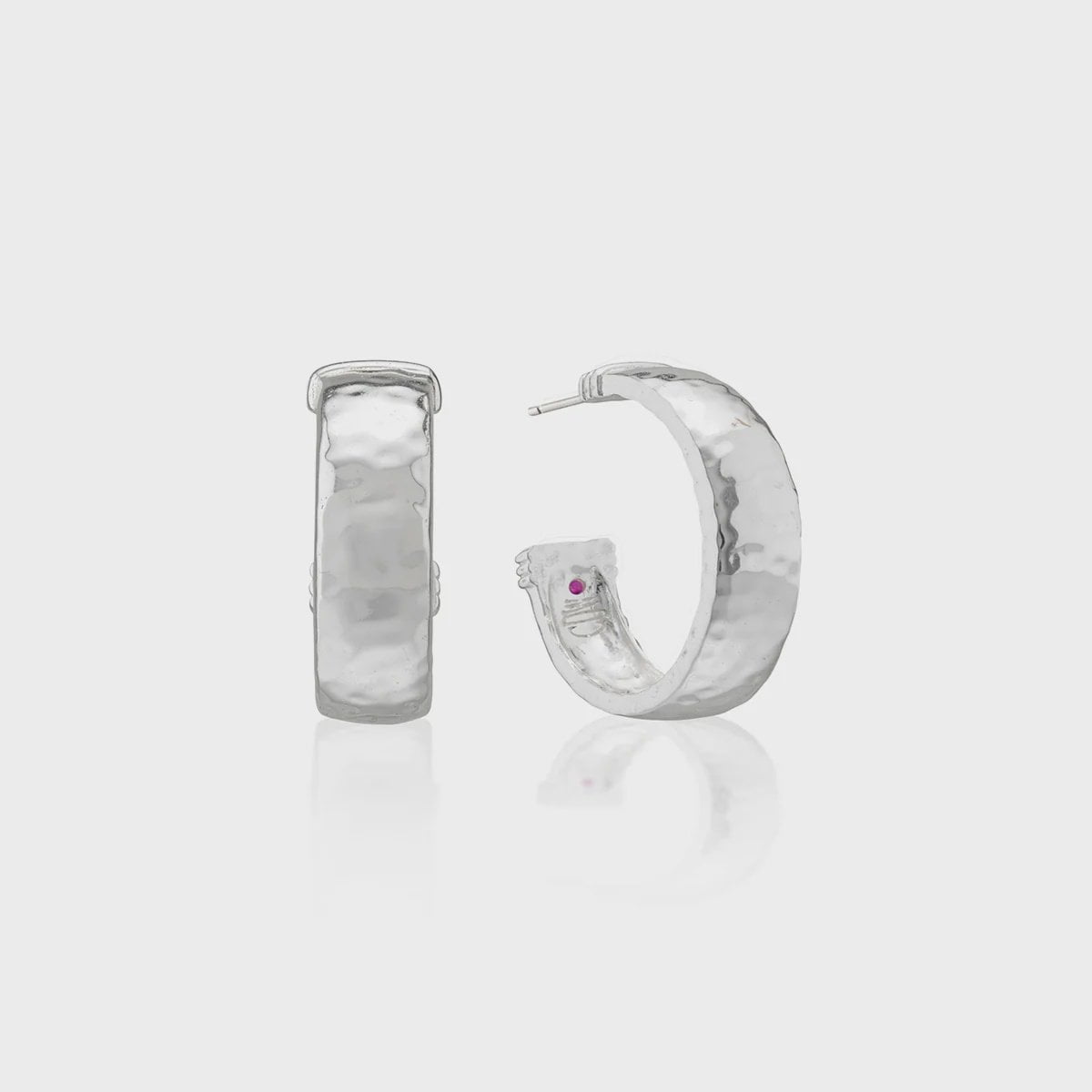 Cleopatra Classic Small Hoop Earrings - Silver
