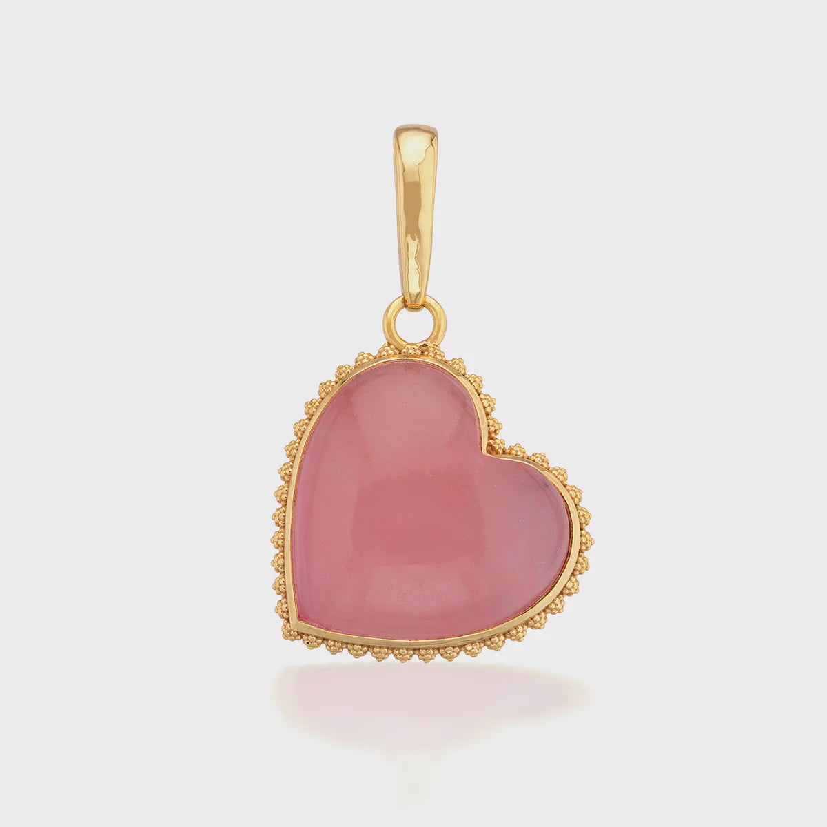 Love Gem Pendant - Pink Jade