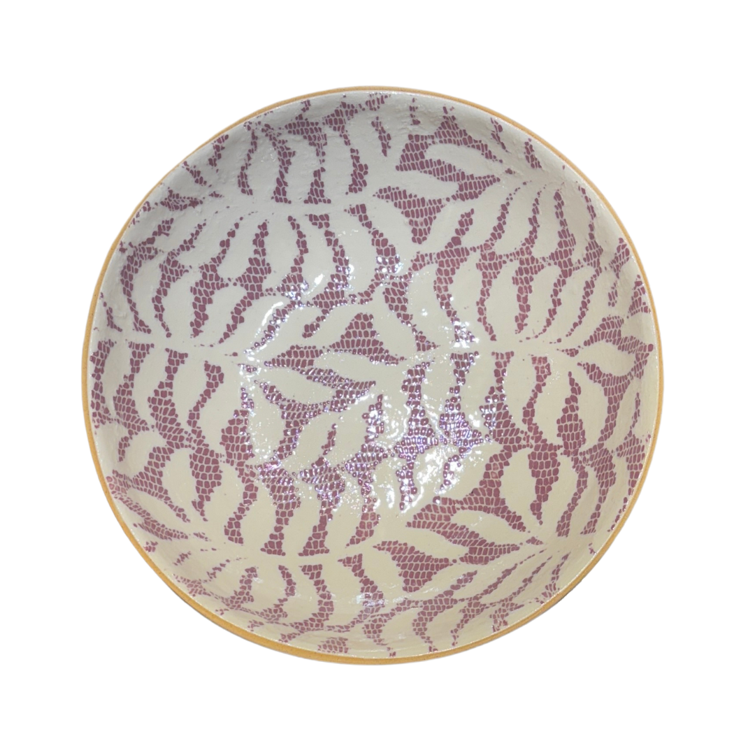 8" Bowl/ Fern Berry