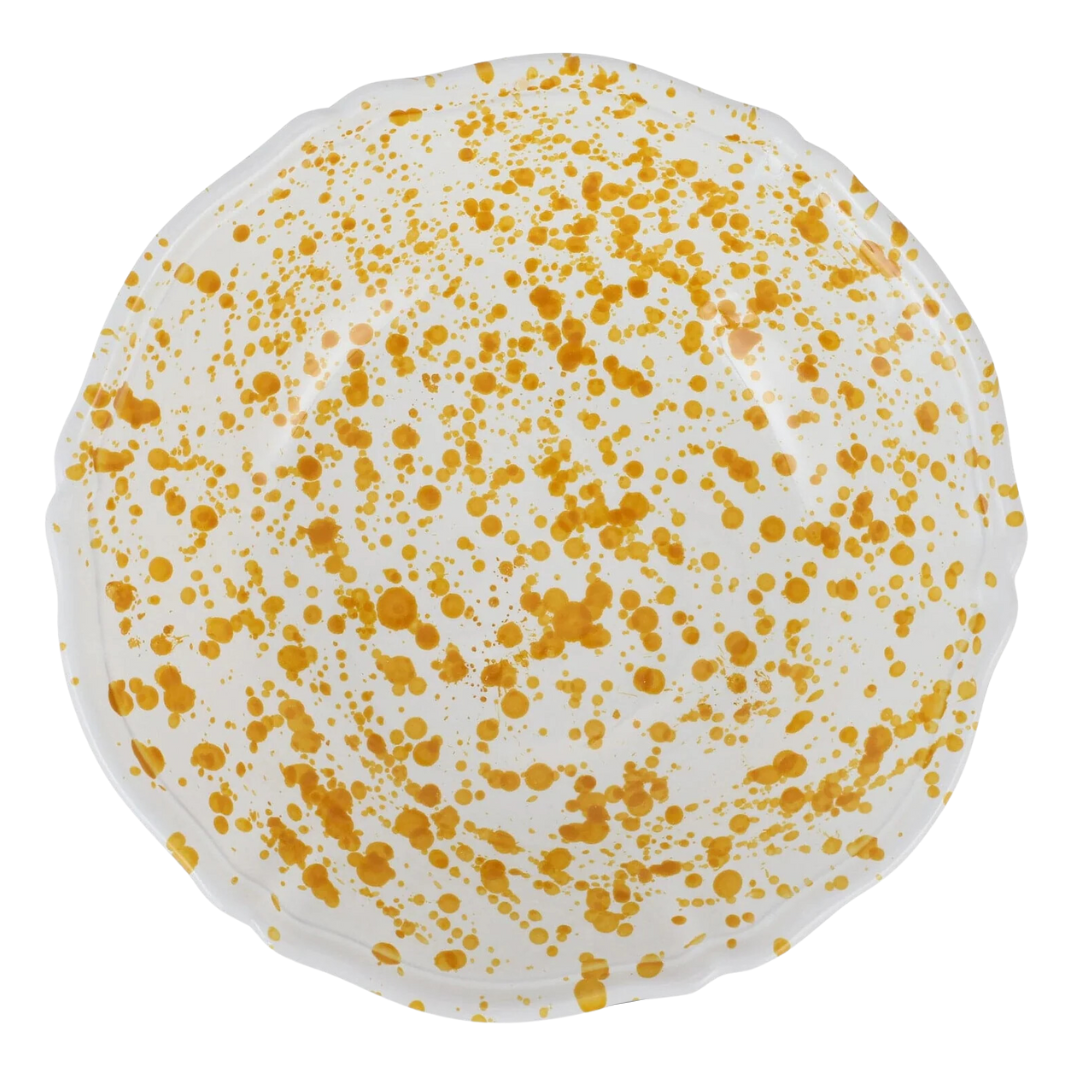 Amalfitina Splatter - Serving Bowl, Yellow