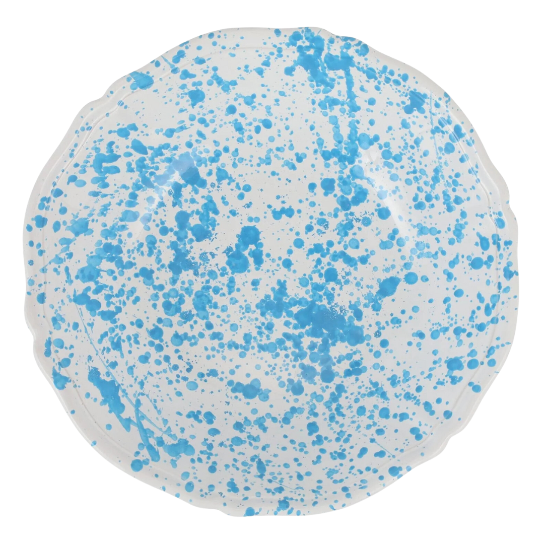 Amalfitina Splatter -Serving Bowl, Aqua