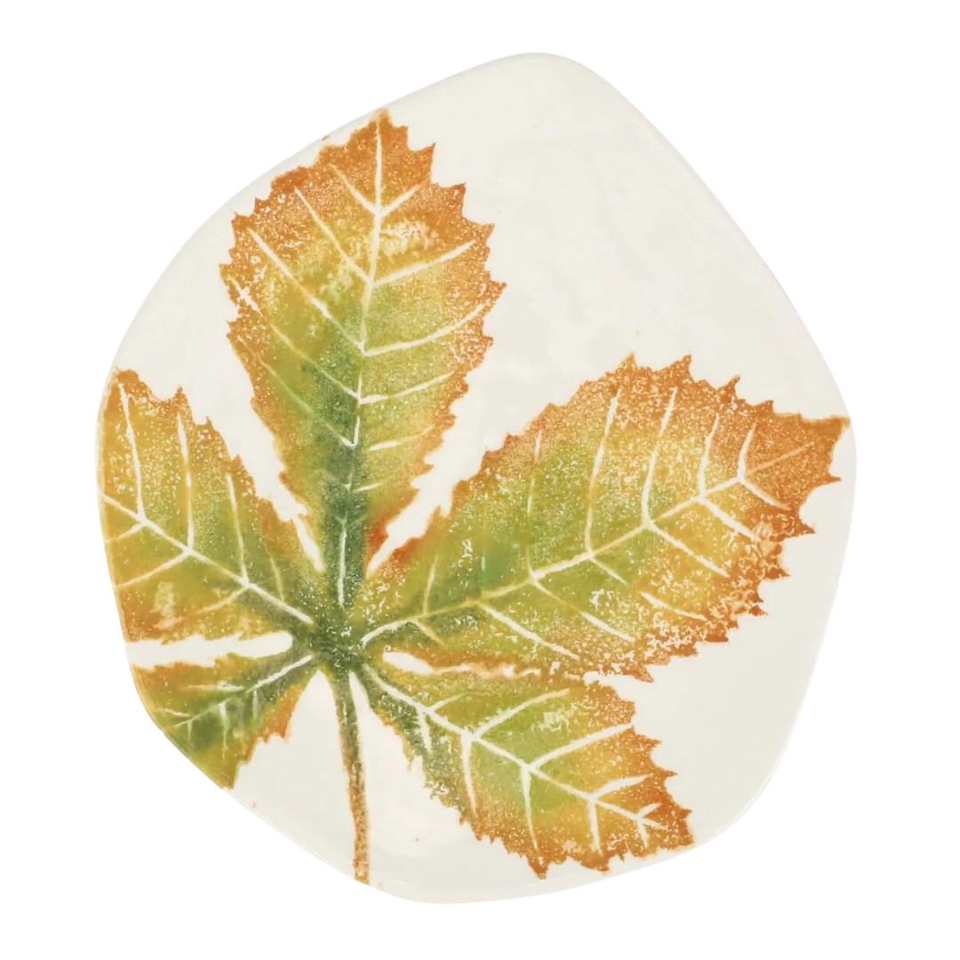 Autunno - Salad Plate, Chestnut Leaf