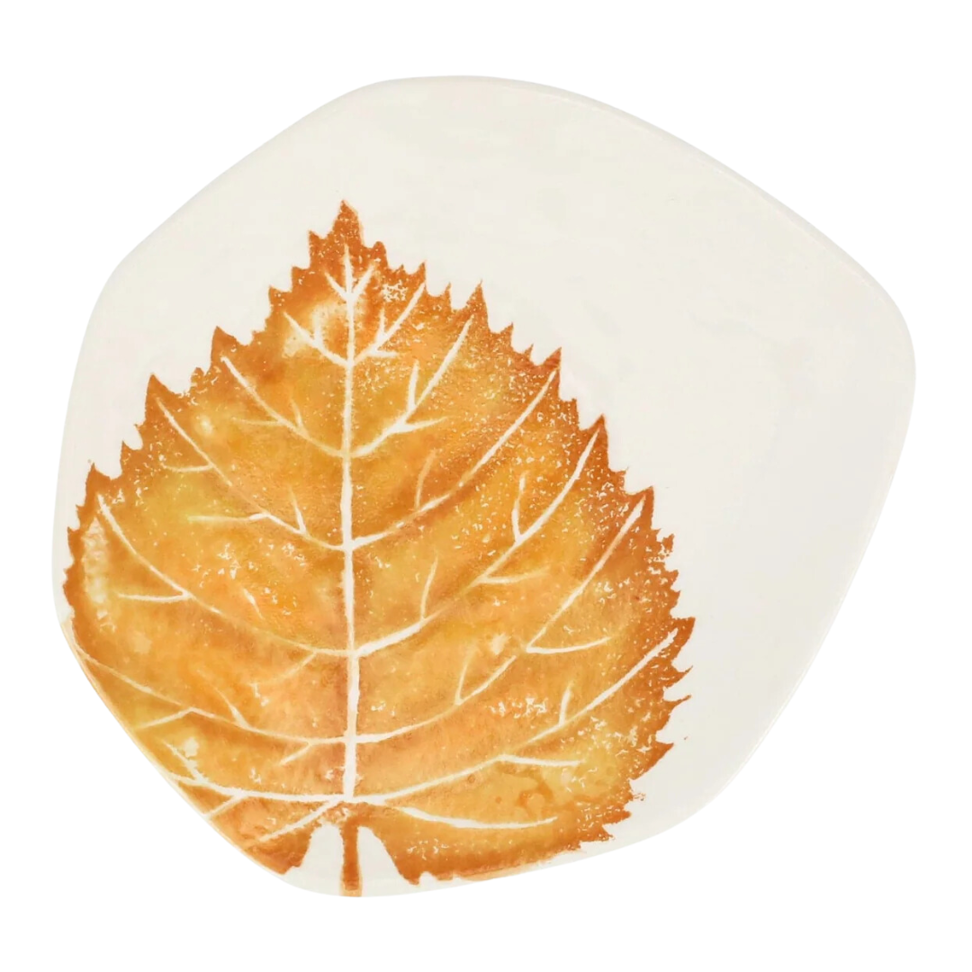 Autunno - Salad Plate, Birch Leaf