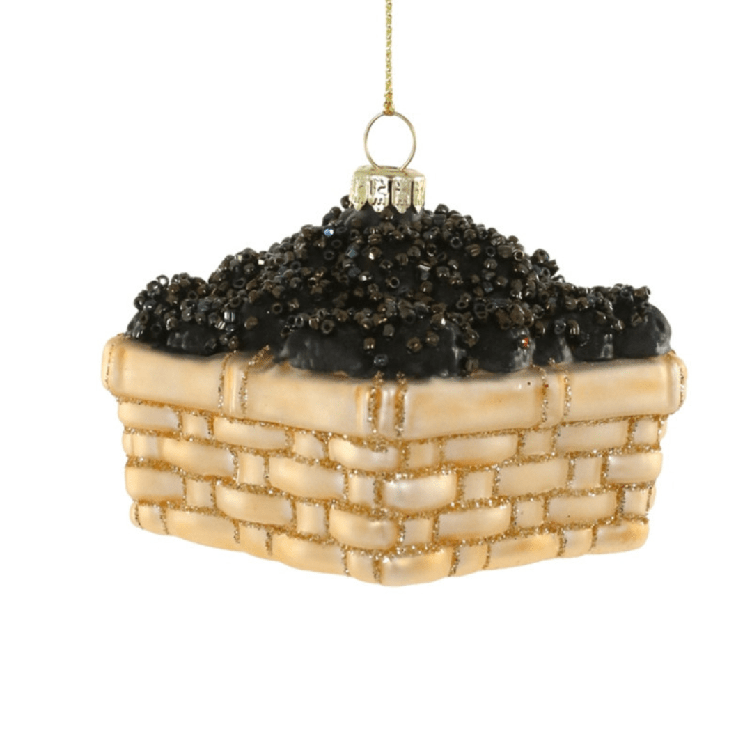 Basket of Blackberries Ornament