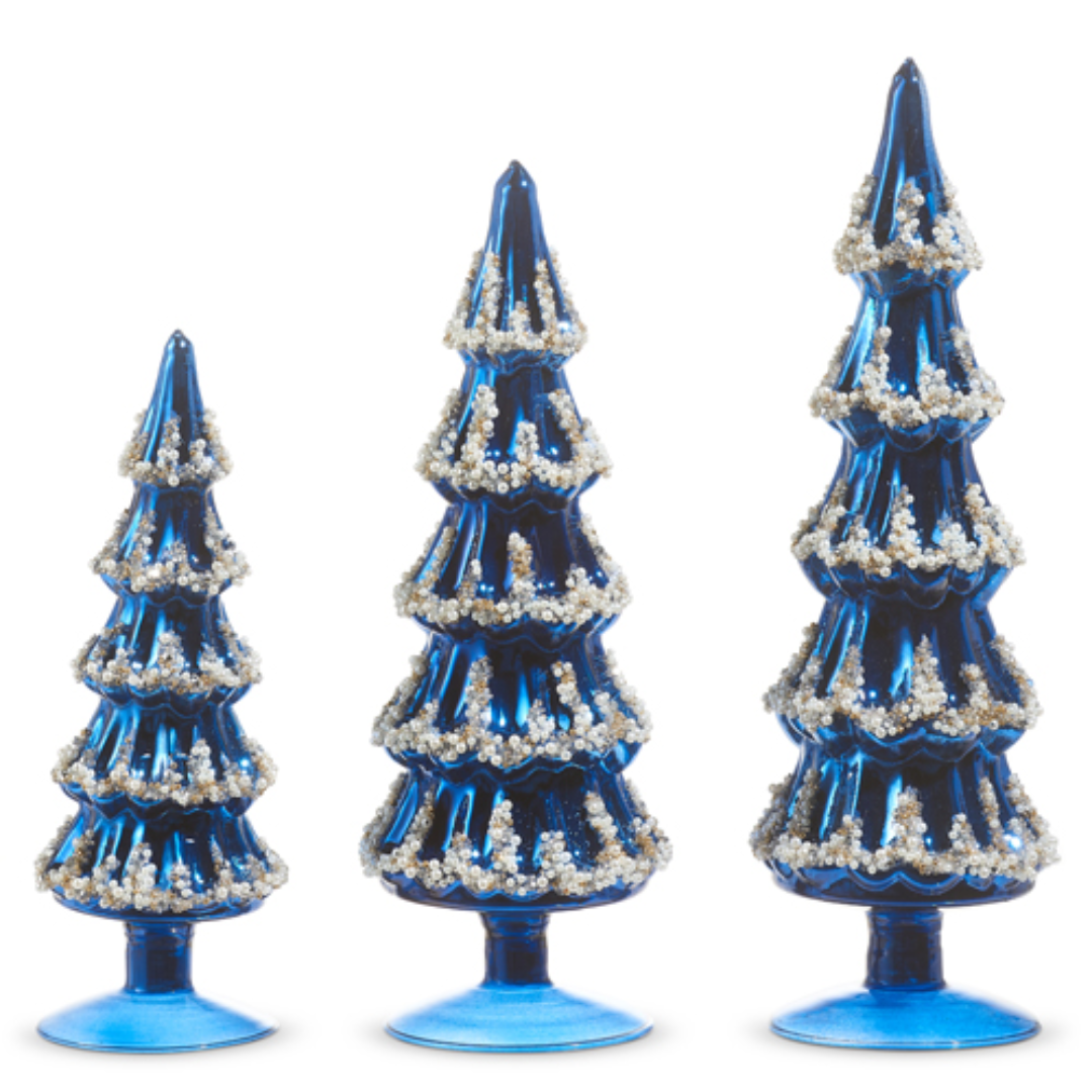 PRE-ORDER Beaded Trees, Blue