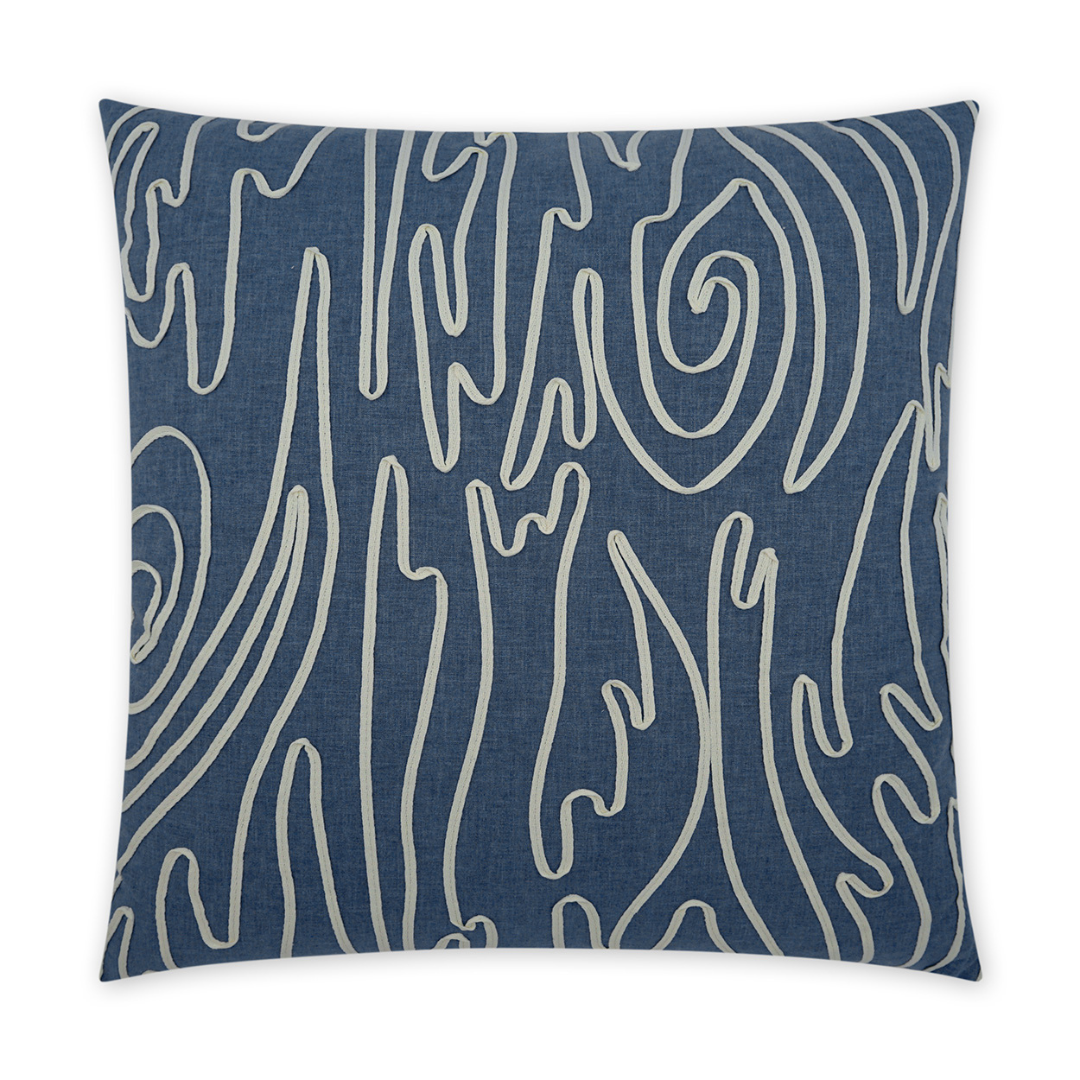 Blue Swirl Pillow