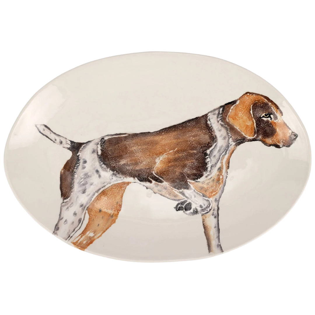 Cacciatore - Shallow Oval Bowl, Pointer