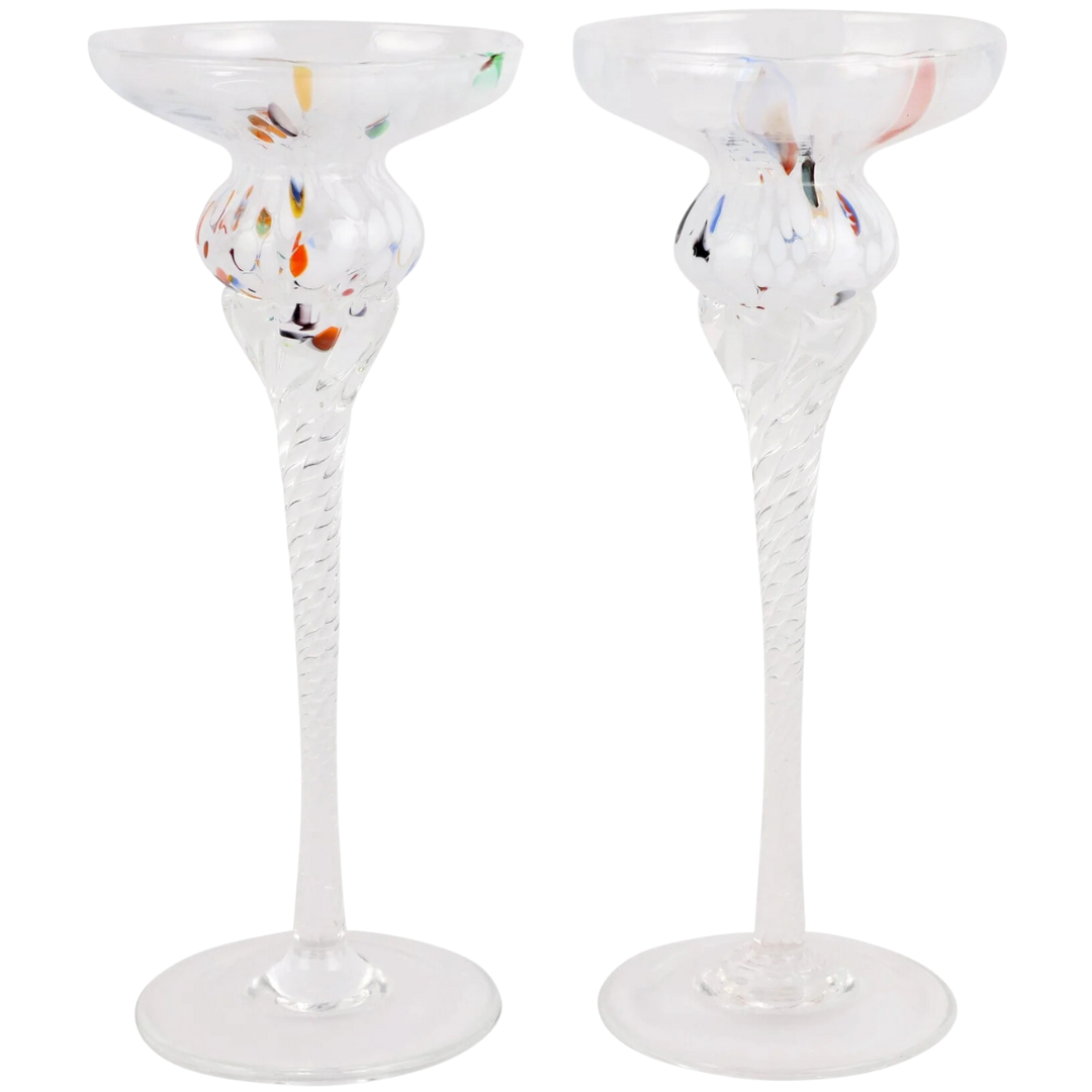 Chiara - Tall Candlesticks Set of 2, White