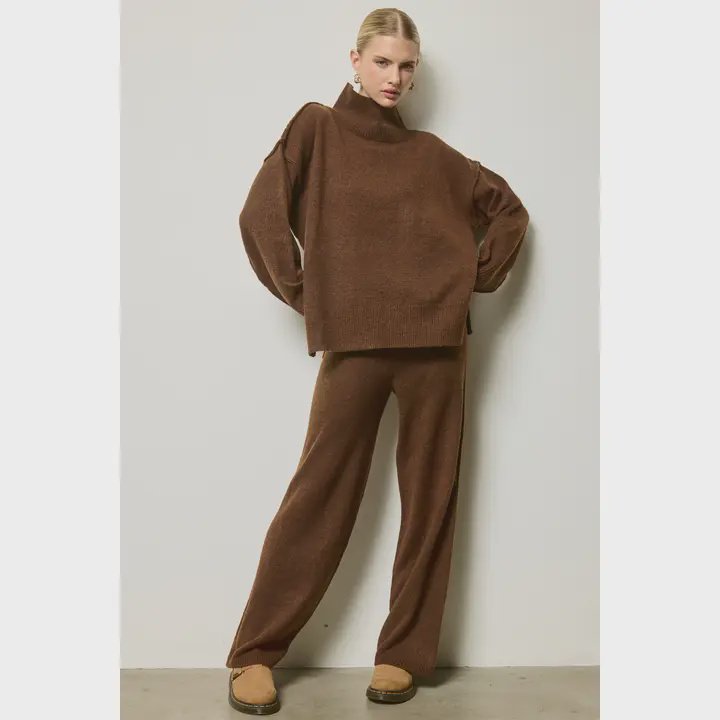 Oversized Sweater and Pants Set / Chocolate