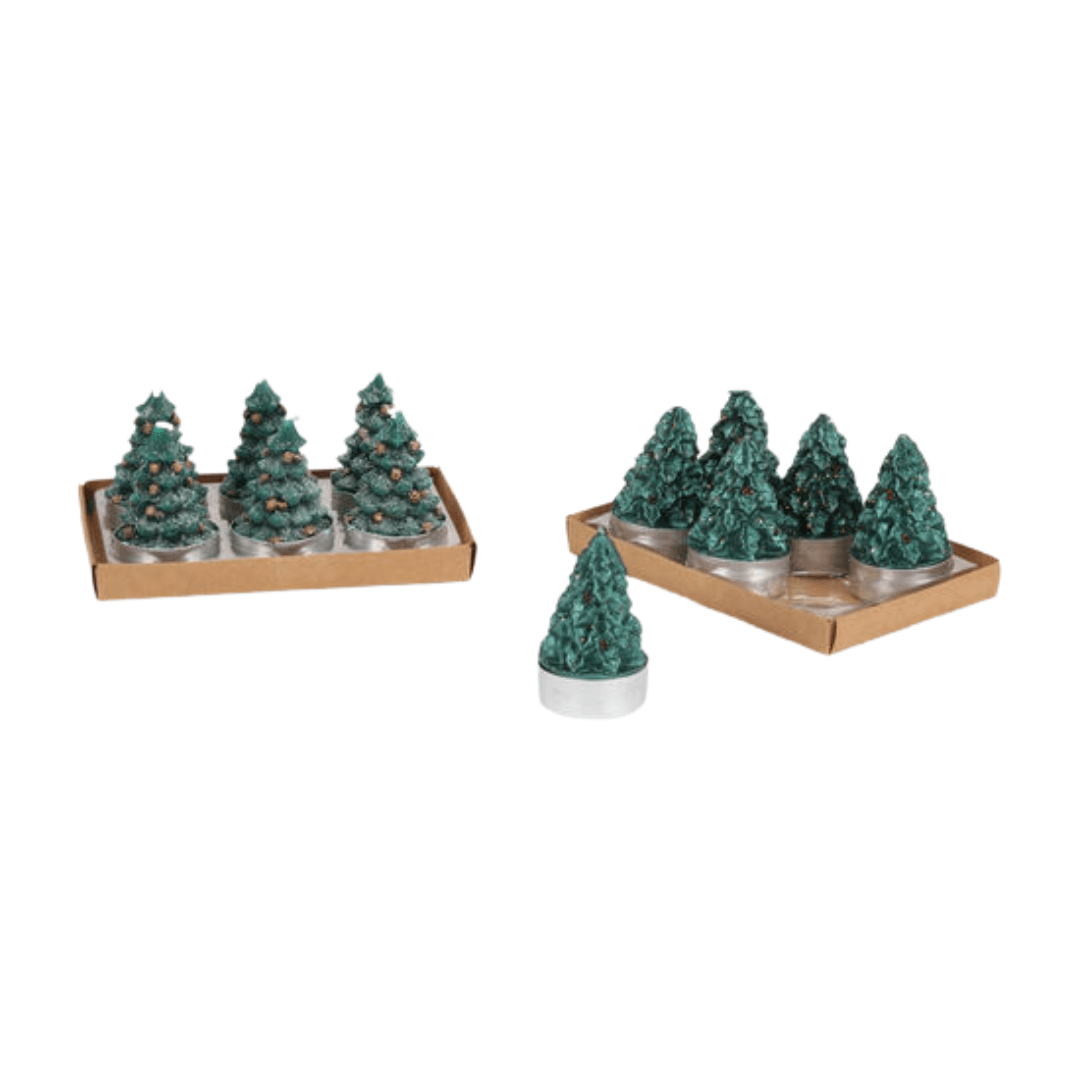 Christmas Tree Tea Light Set