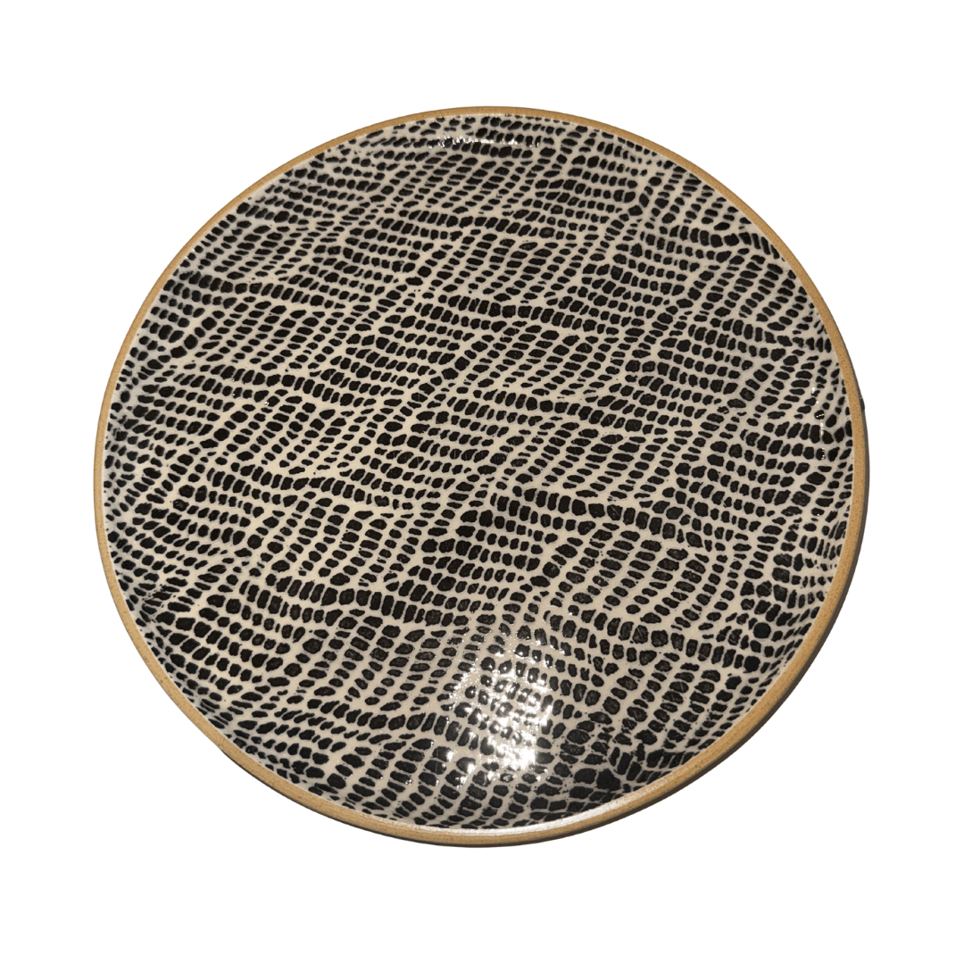 Coupe Luncheon Plate / Braid Black