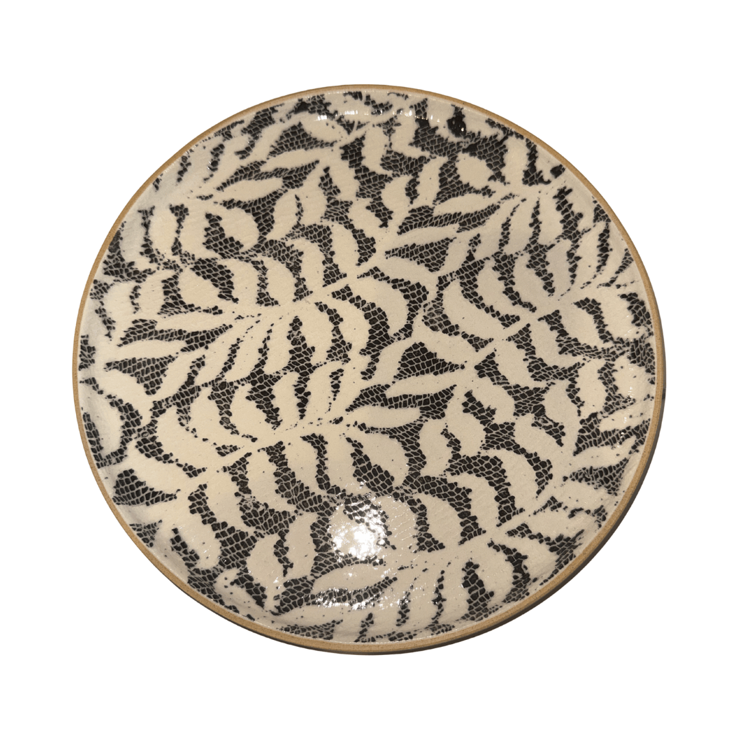 Coupe Luncheon Plate / Fern Black