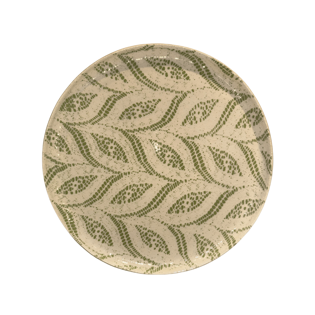 Coupe Luncheon Plate / Paisley Citrus