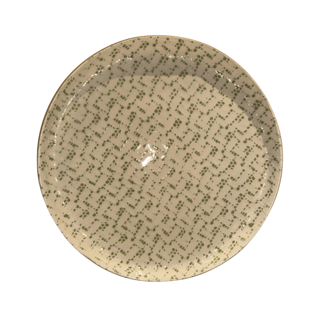 Coupe Luncheon Plate / Maze Citrus