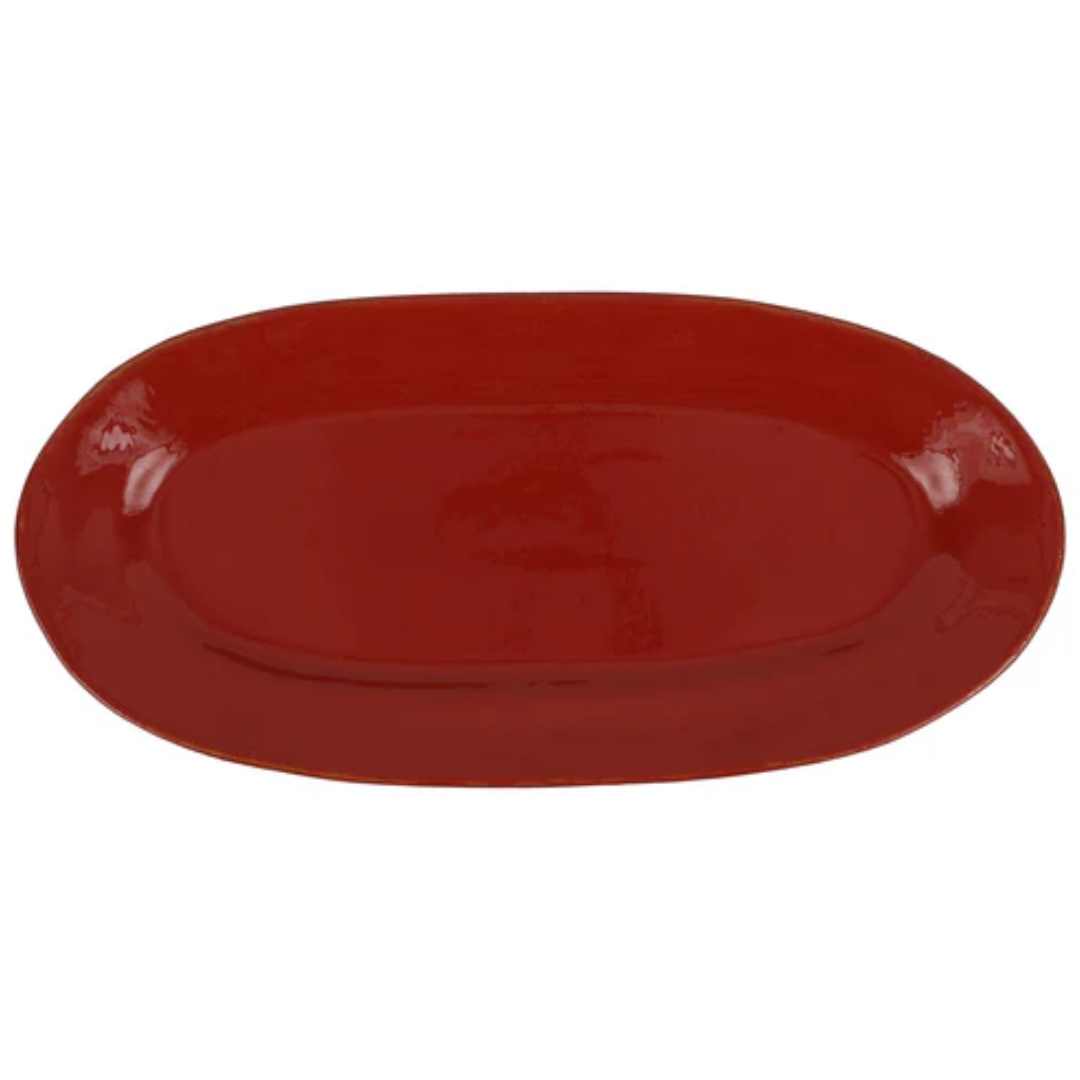 Cucina Fresca - Narrow Oval Platter, Paprika