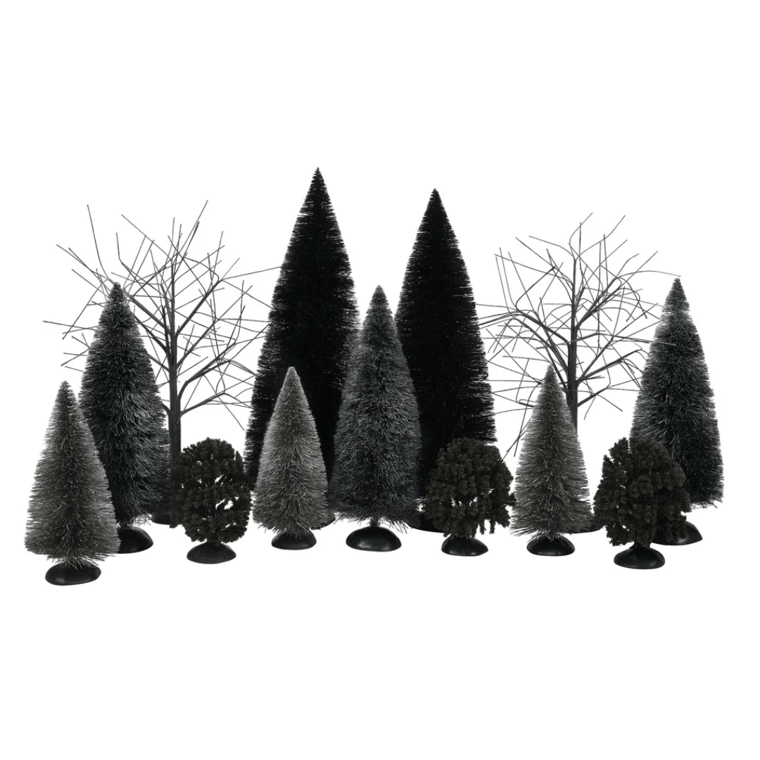 Dark Forest Village Landscape, Set of 13