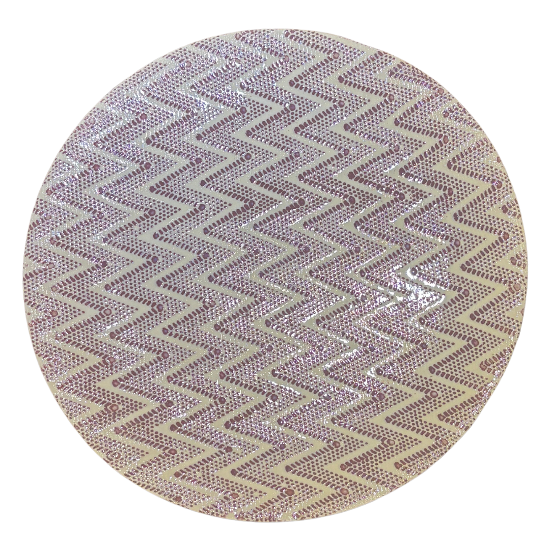 Dinner Plate/ Chevron Berry