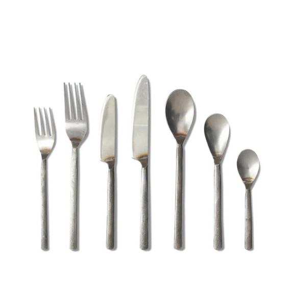 East Slate Stainless Flatware, 7 pc