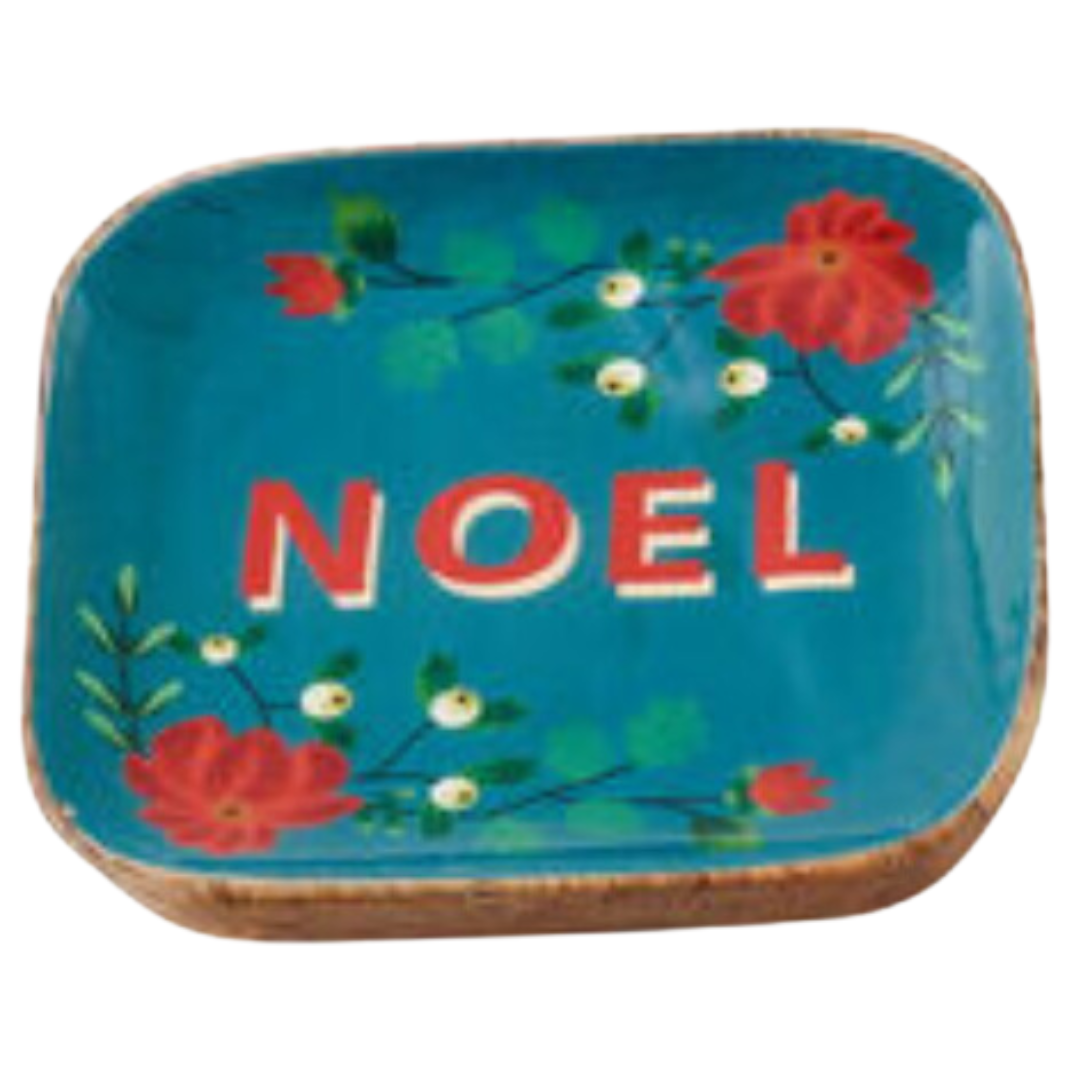 PRE-ORDER Enameled Holiday Dish, Noel