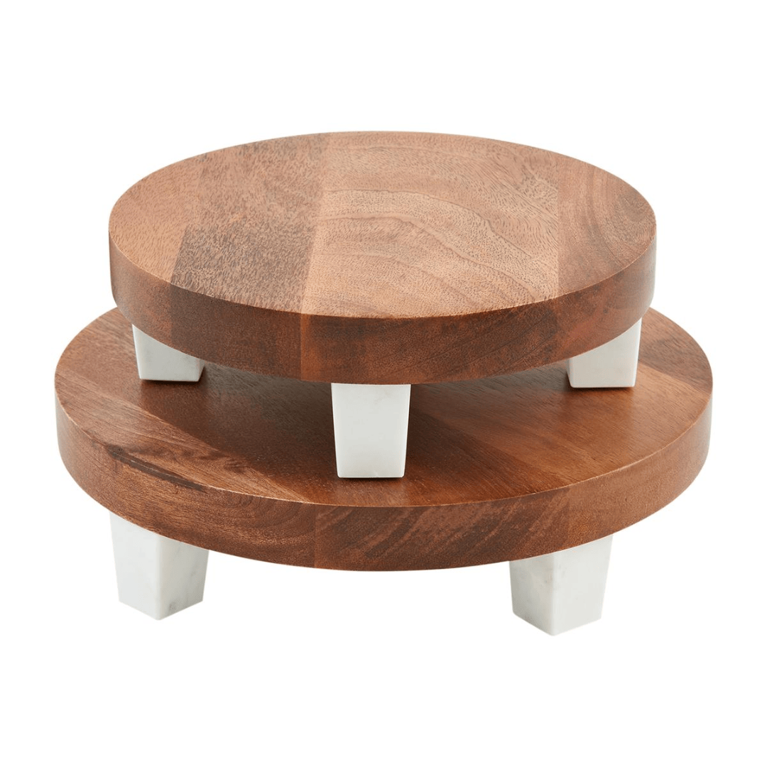 Footed Marble Riser