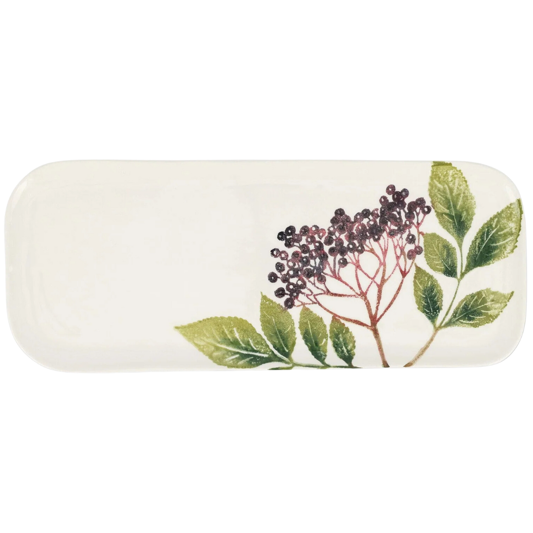 Foresta Primavera - Narrow Rectangular Tray, Elderberry