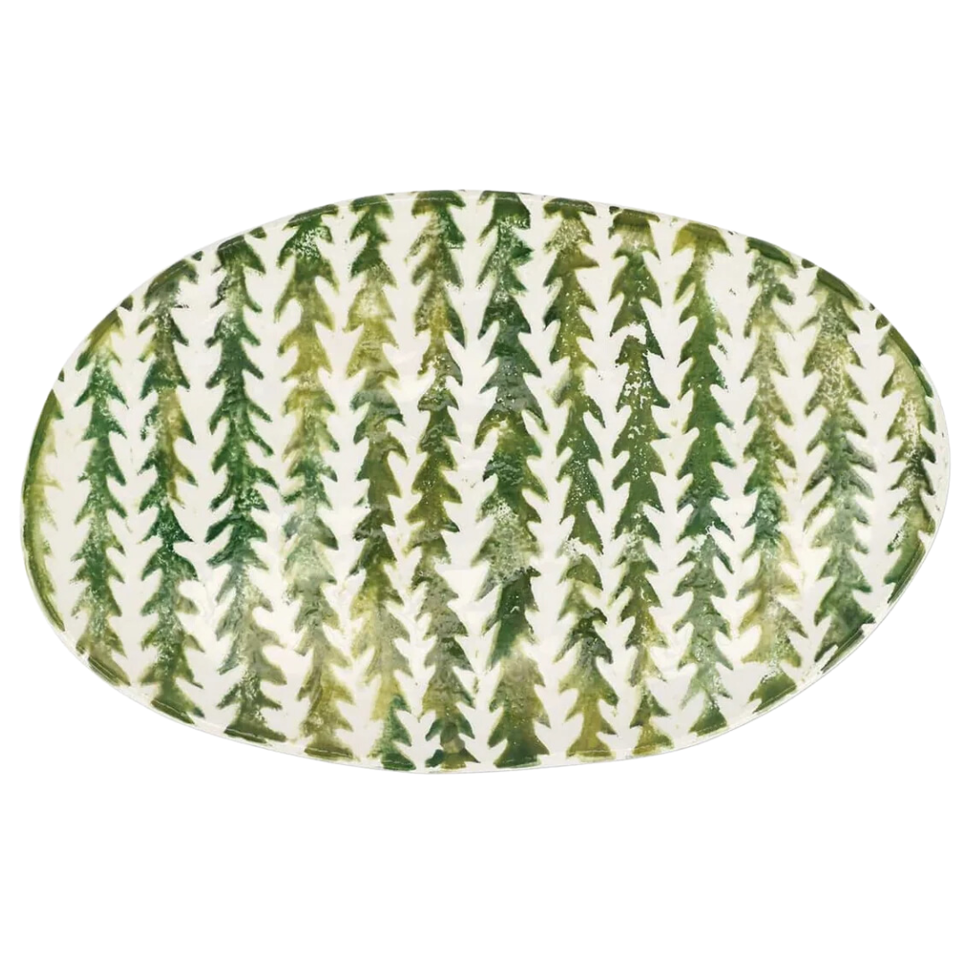 Foresta Primavera - Small Oval Platter, Leaves