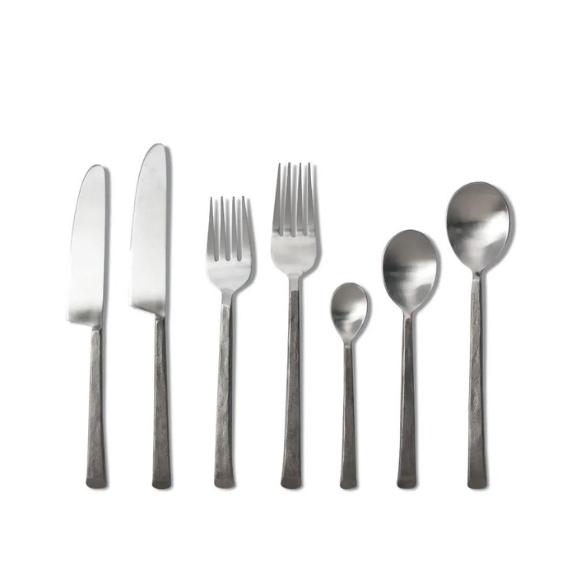 Forward Slate Stainless Flatware, 7 pc