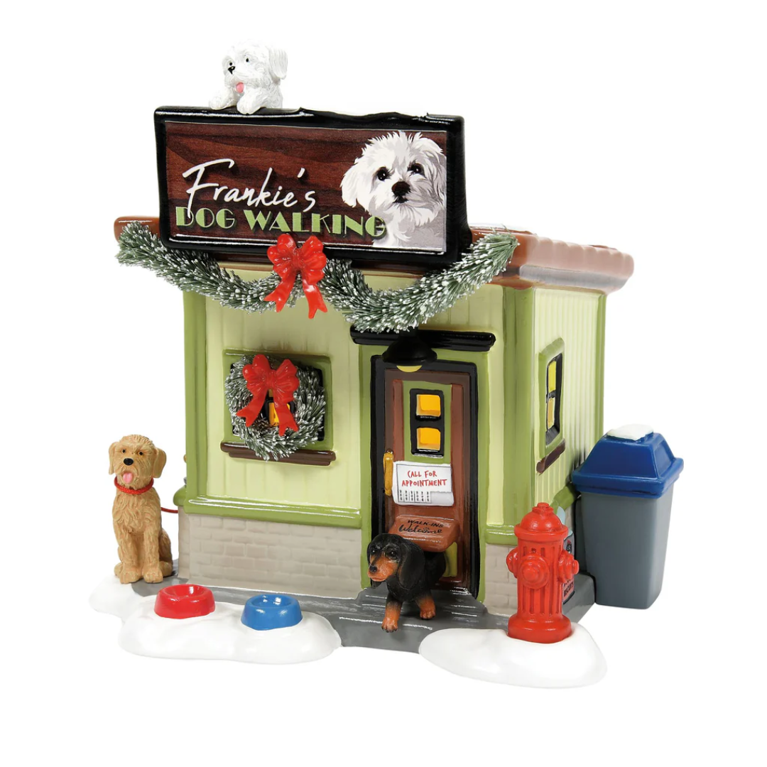 Frankie's Dog Walking Co. Village Figure