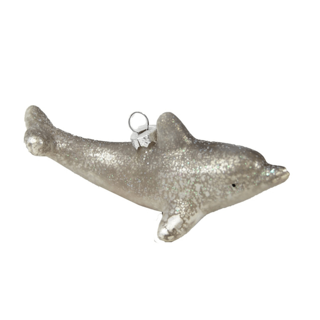 Glass Dolphin Ornament