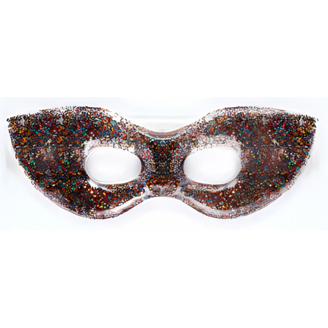 Glitter Gel Cooling Eye Mask, Rainbow