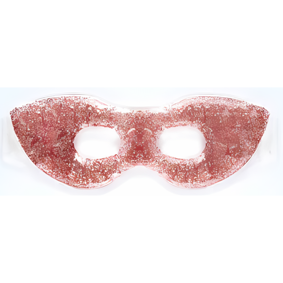 Glitter Gel Cooling Eye Mask, Rose Gold