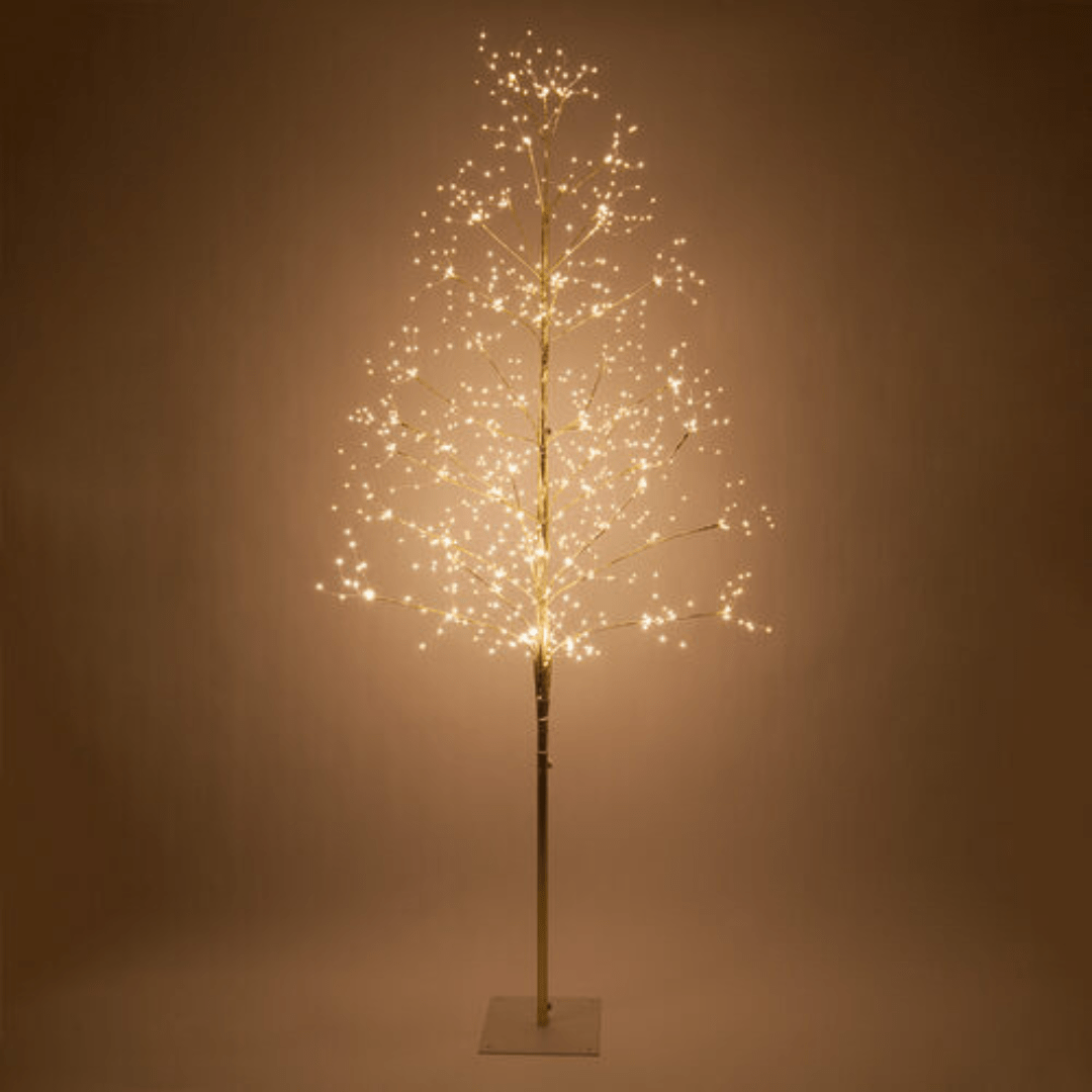 Gold Fairy Light Tree