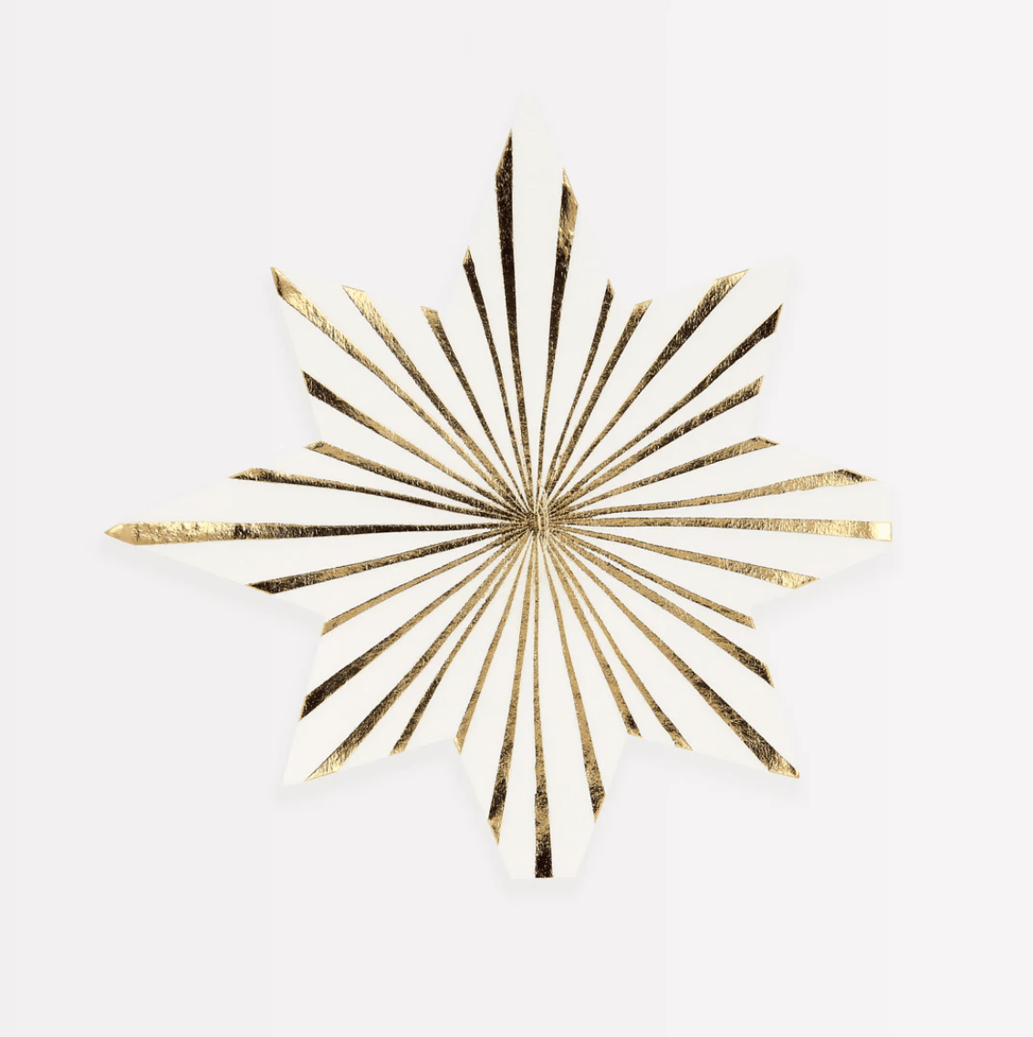 Gold Stripe Star Napkins