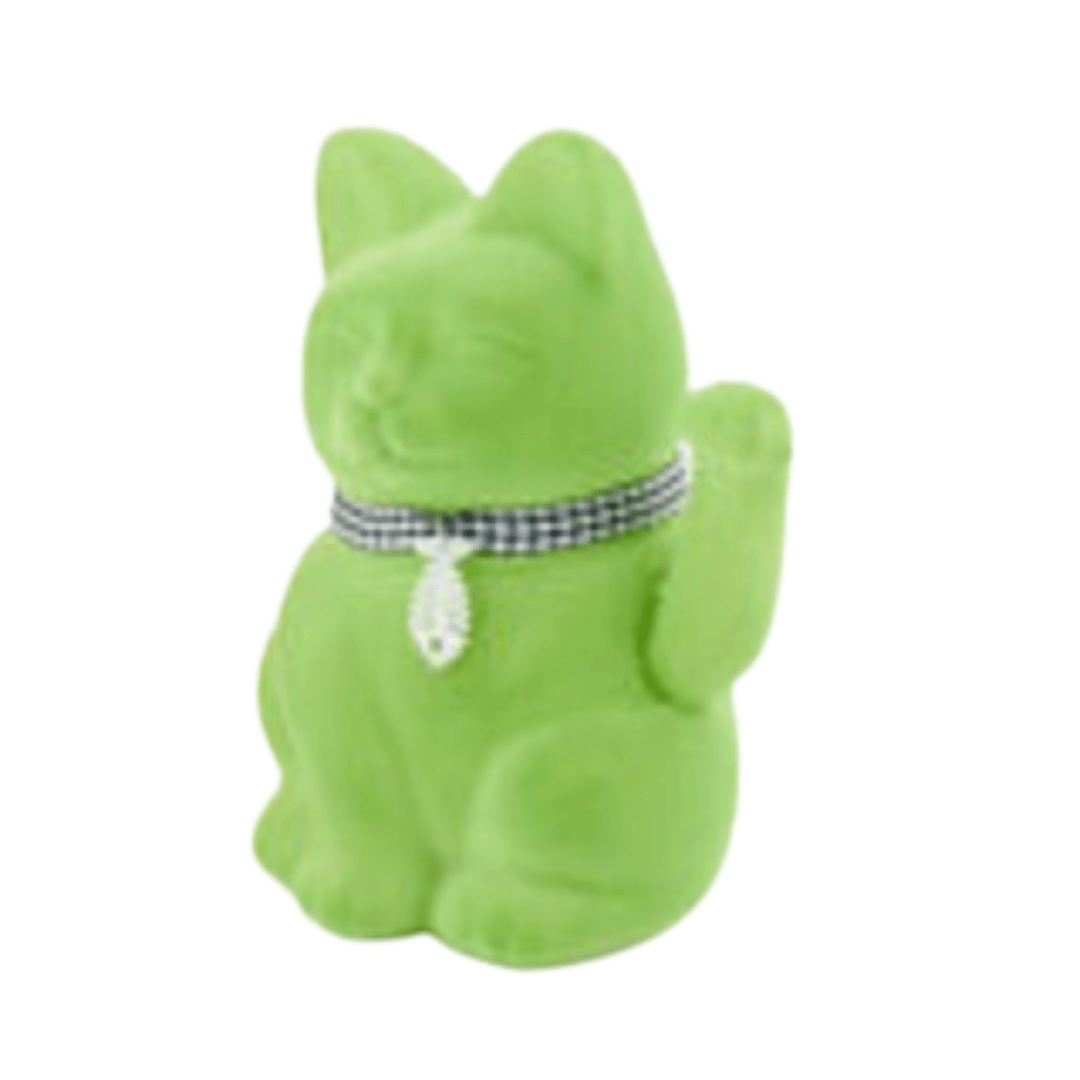 Howdy Haunts Waving Cat, Green