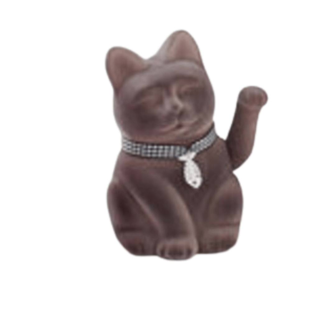 Howdy Haunts Waving Cat, Grey