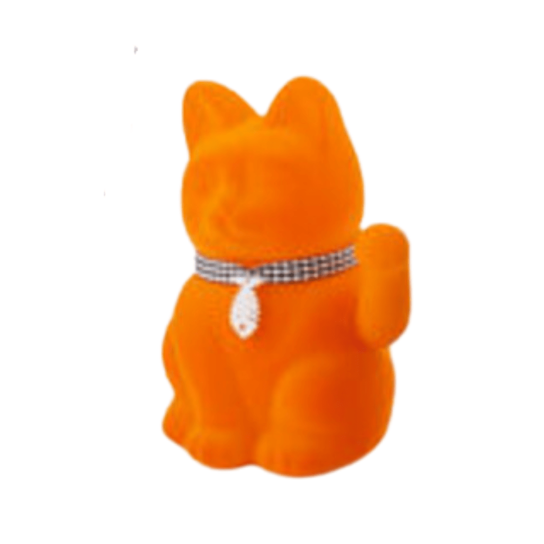 Howdy Haunts Waving Cat, Orange