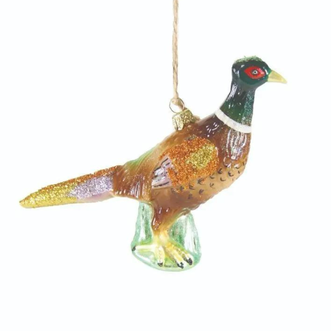 In Flight Pheasant Ornament