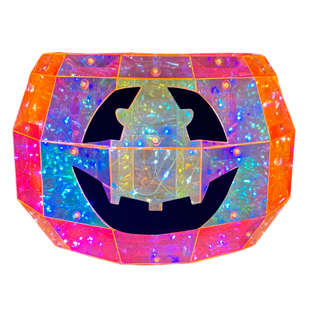 Jack O' Lantern Candy Bowl, White Lights