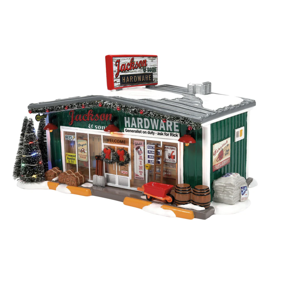 Jackson & Sons Hardware Store Village Figure