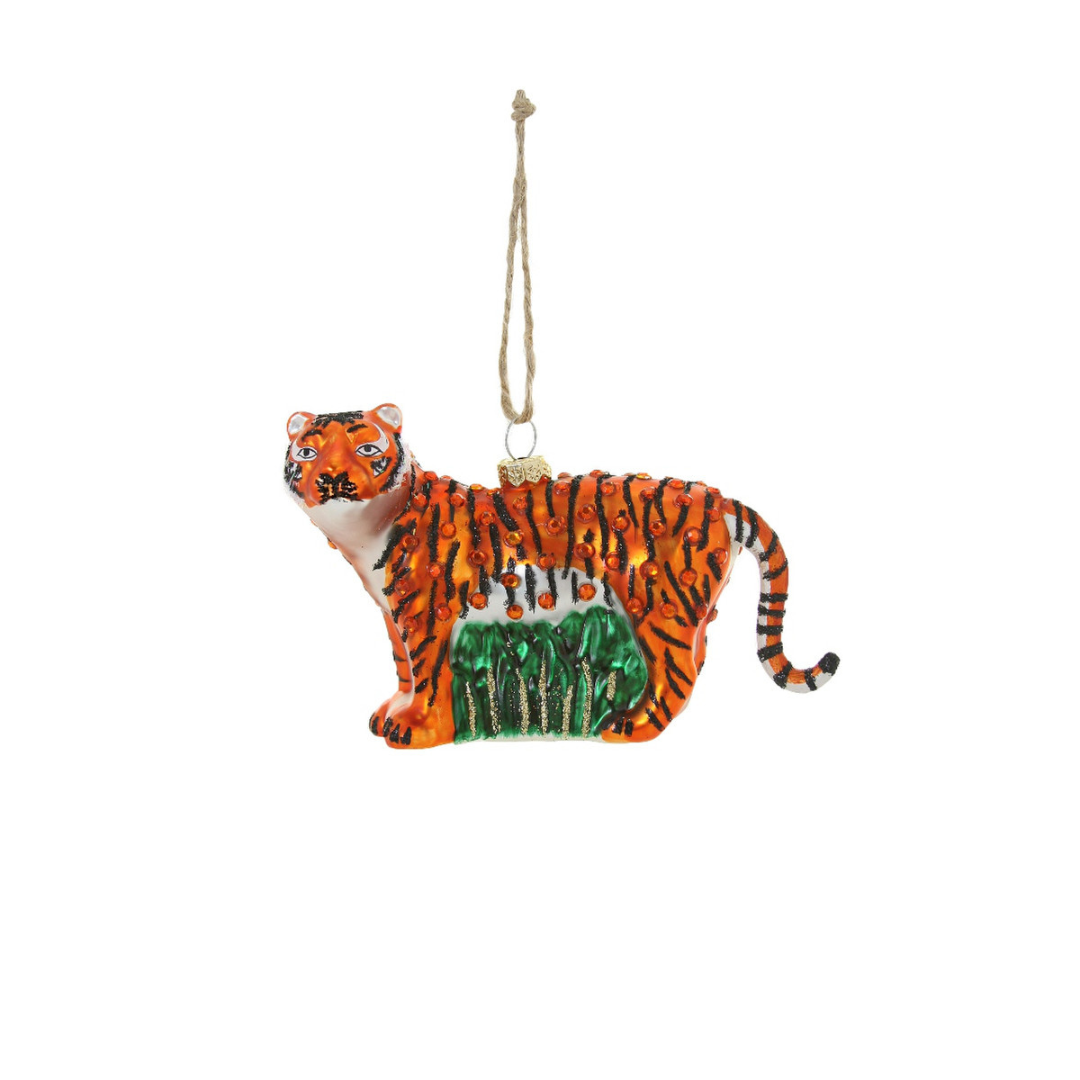 Jeweled Tiger Ornament
