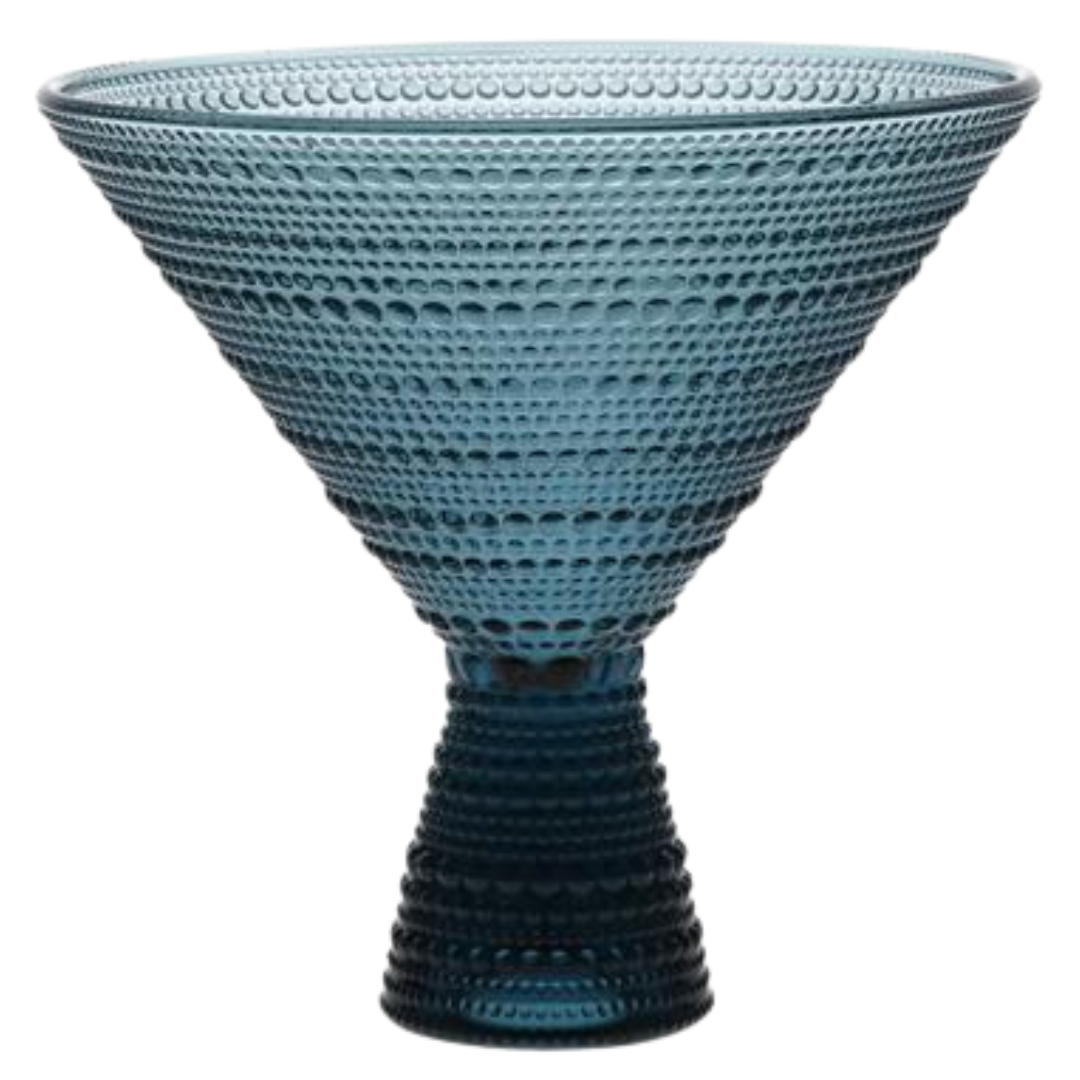 Jupiter Martini Glass, Cornflower