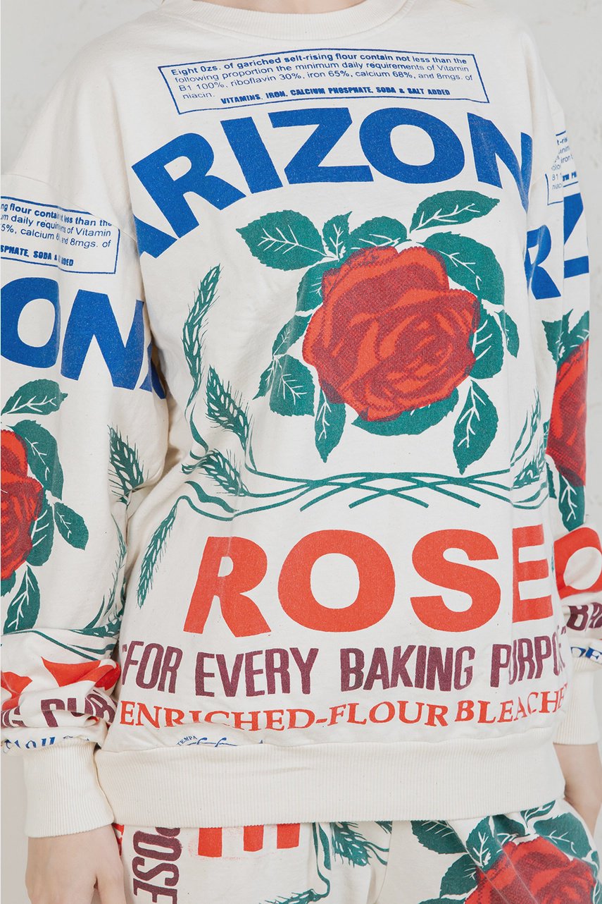 Rose Cotton Sweatshirt