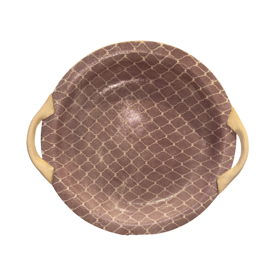 Large Cocktail Tray w/ Handles / Arabesque Berry